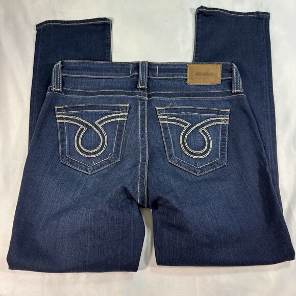 Big Star Jeans Womens 32R Mid Rise Dark Wash - Picture 2 of 7